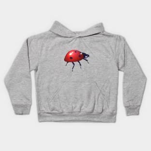 Red black beetle Kids Hoodie